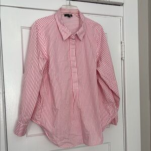 Pink Striped Elbe Popover shirt